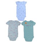 3 Pack of multicolor pin-down with flower, dotted and bird designer