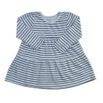 Long sleeve gray striped dress (12-18 Months)