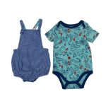 Navy blue stripe pina fore and turquoise blue pin down