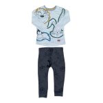 Set of long sleeve top and jogger with looney tunes design (9-12 Months)