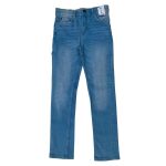 Denim trouser with pocket with black button (Skinny)