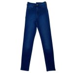 Denim plain trouser with pocket and button