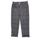 Gray check trouser with button and pocket (5-6 Years)