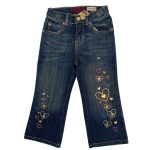 Denim trouser with love designs (Place)