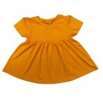 Shade of yellow short sleeve long top (5-6 Years)