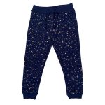 Navy blue joggers with moon, star, and frozen ice designs (2-3 Years)