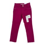 Pink plain trouser with love design button (4-5 Years)