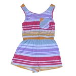 Multicolor playsuit with pocket (4-5 Years)