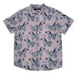Shade of brown shirt with zebra designs (5-6 Years)