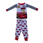 Long sleeve top pyjamas with car designs and a matching jogger
