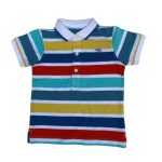 Multicolor strip top with white buttons (9-12 Months)