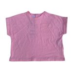 Pink short sleeve top with pocket (Clearance)