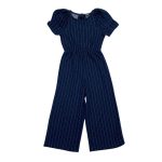 Navy blue stripe jumpsuit (5-6 Years)