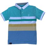 Multicolor stripe t-shirt with buttons (2-3 Years)