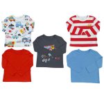 5 Pack of multicolor long sleeve top (18-24Months)