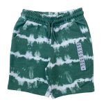 Multicolor design short with elastic waist, rope and pocket