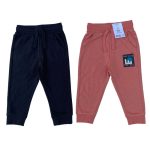Pack of black and peach color joggers (2-3 Years)