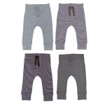 4 Pack of multicolor plain leggings (3-6 Months)