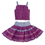 2 Piece set of pink sleeveless top and a pink skirt (George)