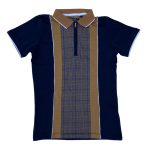 Multicolor stripe top with zip collar (Next)