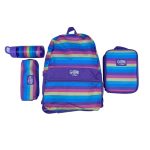 Smiggle multicolor stripe bag pack