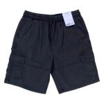 Black combat short with black rope and pocket