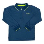 Comfy shade of green long sleeve top with text design