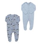 2 Pack of multicolor overall with animal designs