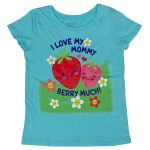 Girls round neck graphic tee top