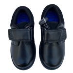 Wide Fit flack leather school shoes