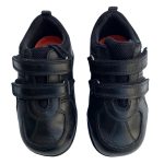 Black jezza junior school shoes