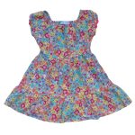 Girls mommy and me loral tiered dress