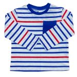 Pocket-detail long-sleeved T-shirt