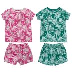 2 Pack set of adorable short sleeve pyjamas