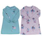 Fairy collared long sleeve nightdresses 2 Pack