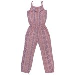 Baby And Toddler Girls Floral Ruffle Jumpsuit - pink