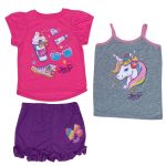 Girls half sleeve print T-shirt and short(Sets)