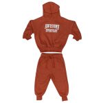 Rust awesome slogan hoodie and joggers set
