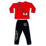 Spider-man printed long sleeve boy sweatshirt and sweatpants