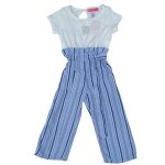 White Striped Jumpsuit