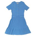 Lipsy light blue knitted mini dress