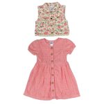 All-Over floral print cardigan with dress