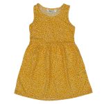 Round neck floral printed cotton fit & flare dress