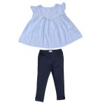 Baby Gap crochet top and jeggings