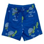 Blue turtle design short