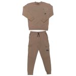 Tan division sweatshirt and joggers set