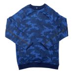 Blue camouflage future pocket sweatshirt