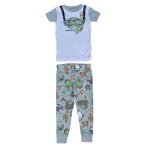 Boys' top & sweatpants - sea creature planet printed- Trendyol