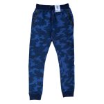 Blue future slogan panelled joggers