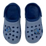 Boy's thick-soled head-set print clogs